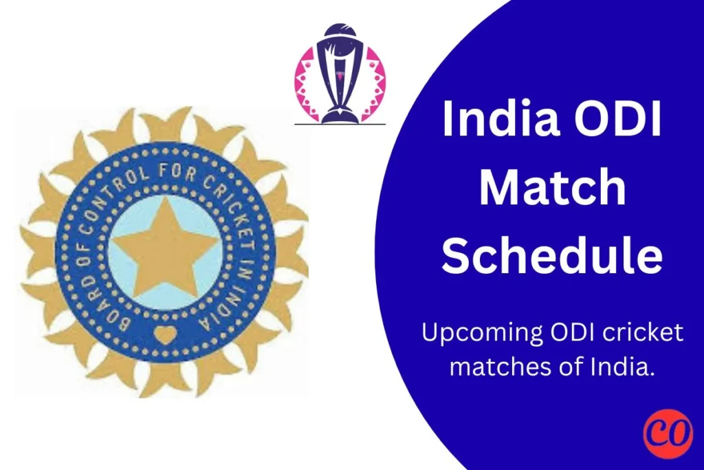 India Matches ODI Schedule 2025 – Full India ODI Match List