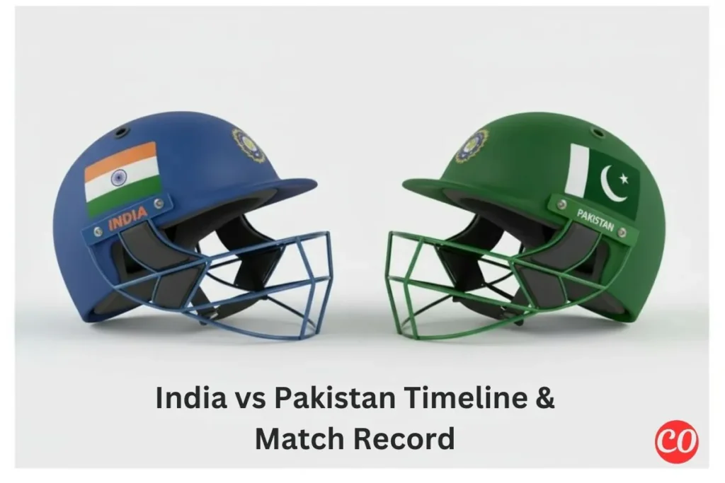 India National Cricket Team vs Pakistan Cricket Team Timeline