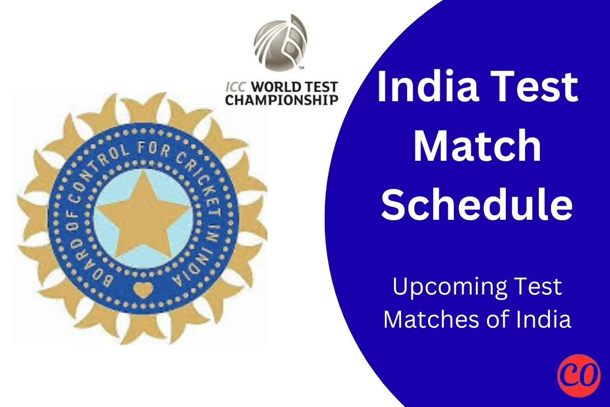 India Matches Test Schedule 2025 – Full India Test Match List
