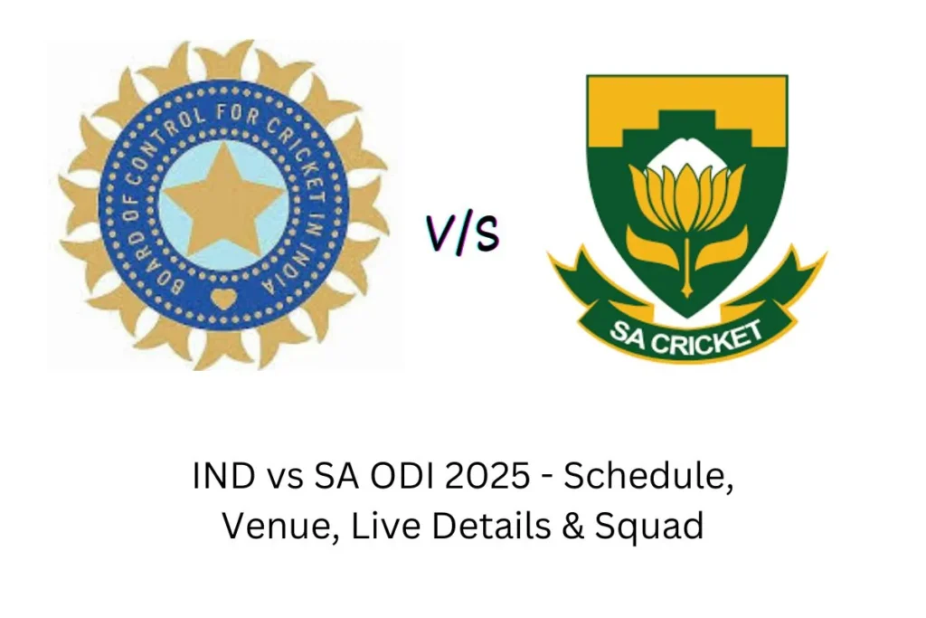 India vs South Africa ODI Series 2025 – Schedule, Venue, Squad & Live Details